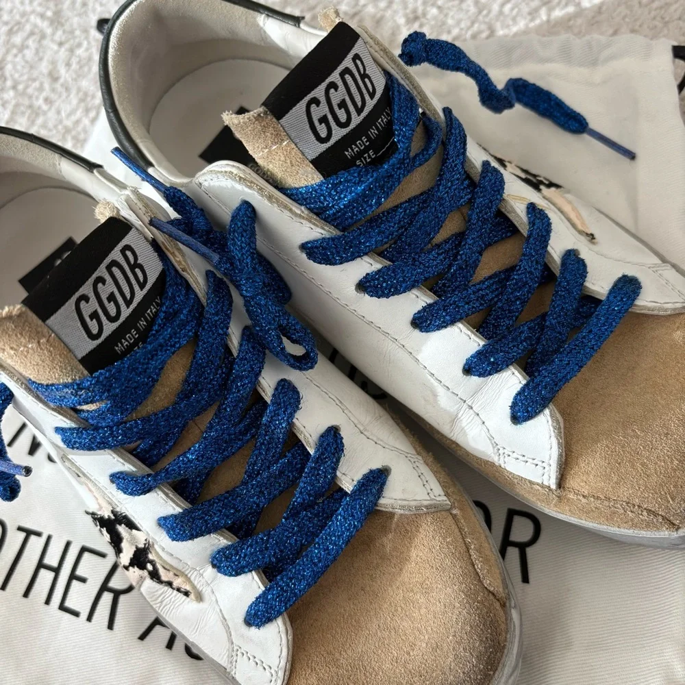 Golden Goose Super Star Pink Snake Shoes
